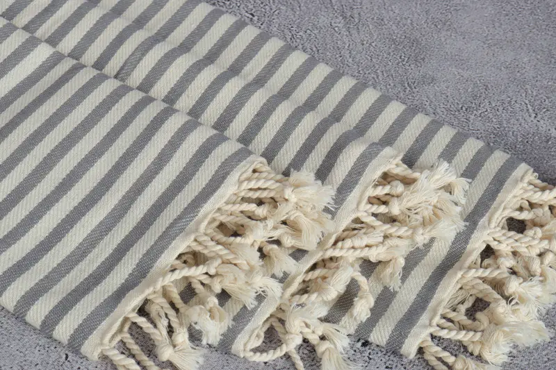Engagement Gift, Small Bath Towels, Monogram Kitchen Towel, Gym Towel, 40x18 Cotton Striped Towel, Custom Turkish Towel, Personalized Kitchen Towel - 5