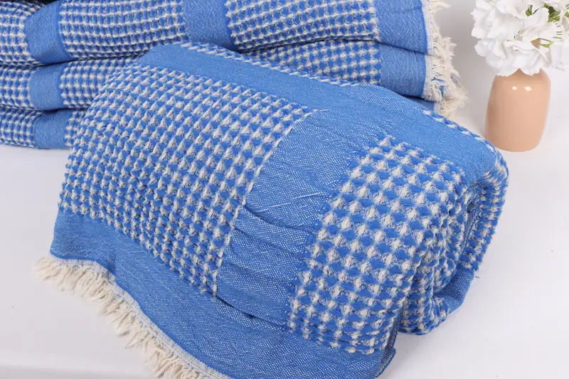 Bridal Shower Gift, Personalized Gifts, Turkish Cotton Blanket, 84x80 Cotton Waffle Towel, Bridal Shower Favor, Bachelorette Party Favors - 4