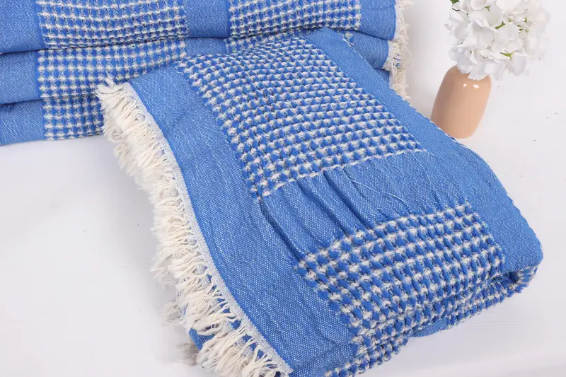 Bridal Shower Gift, Personalized Gifts, Turkish Cotton Blanket, 84x80 Cotton Waffle Towel, Bridal Shower Favor, Bachelorette Party Favors - 5