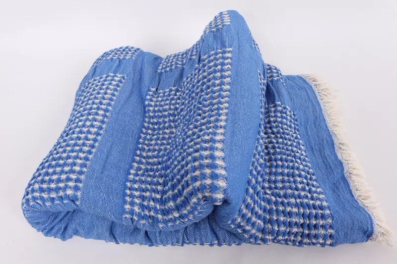 Bridal Shower Gift, Personalized Gifts, Turkish Cotton Blanket, 84x80 Cotton Waffle Towel, Bridal Shower Favor, Bachelorette Party Favors - 6