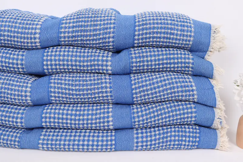 Bridal Shower Gift, Personalized Gifts, Turkish Cotton Blanket, 84x80 Cotton Waffle Towel, Bridal Shower Favor, Bachelorette Party Favors - 3