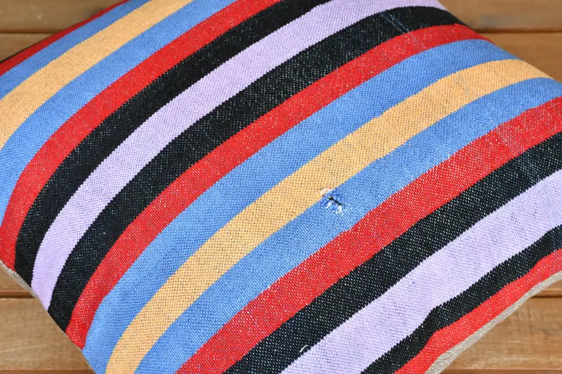 16x16 Red Pillow, Turkish Pillow, Kilim Pillow Cover, Cushion, Authentic Cushion Case, Boho Pillow, Art Deco Pillow, Ethnic Pillow Cover Pillow Case - 3