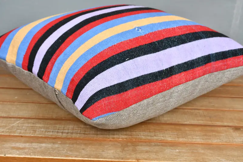 16x16 Red Pillow, Turkish Pillow, Kilim Pillow Cover, Cushion, Authentic Cushion Case, Boho Pillow, Art Deco Pillow, Ethnic Pillow Cover Pillow Case - 4