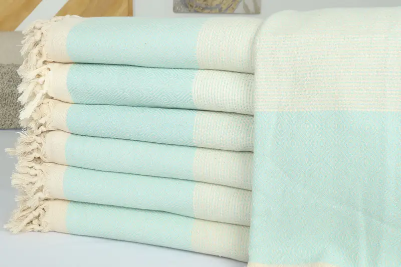 Boho Throw Blankets, Custom Blanket, Turkish Towel Beach Blanket, Monogram Blanket, Shower Curtain, 104x80 Cotton Diamond Towel, Personalised Gift - 2