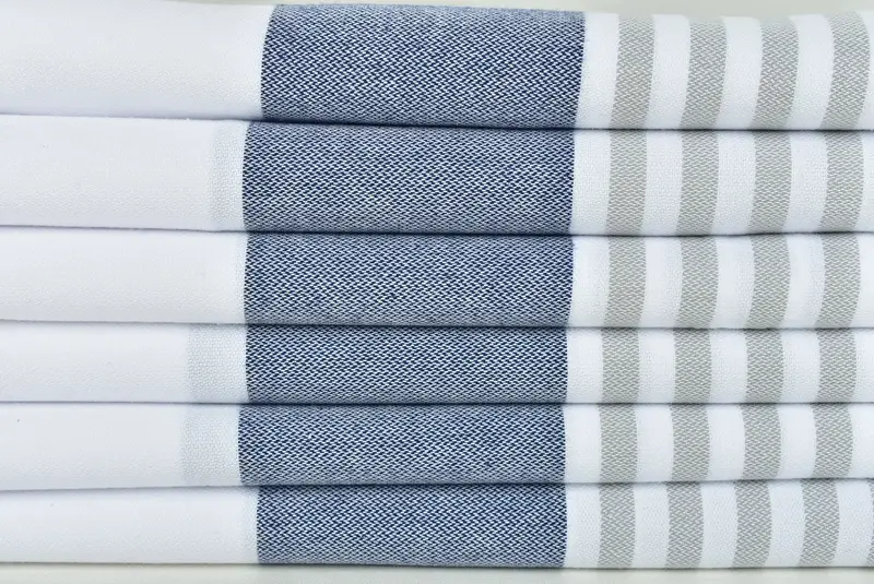Handwoven Turkish bath towel, Bridesmaid Gift Towel, Valentines Day Gift Idea, 70x40 Cotton Striped Towel, Thin towel, Absorbent Turkish towel - 2