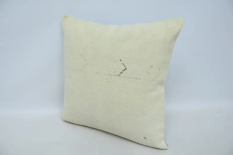 Southwestern Cushion Case, Pillow, 24x24 Beige Pillow Sham, Vintage Kilim Pillow, Kilim Cushion Sham, Christmas Pillow Case, Kilim Pillow - 4
