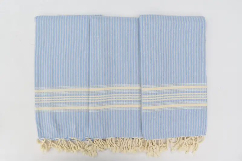 Thin and lightweight Turkish peshtemal, 68x38 Linen Striped Towel, Personalized Gift, Absorbent towel, Bachelor Party Favors, Handmade Gift - 7