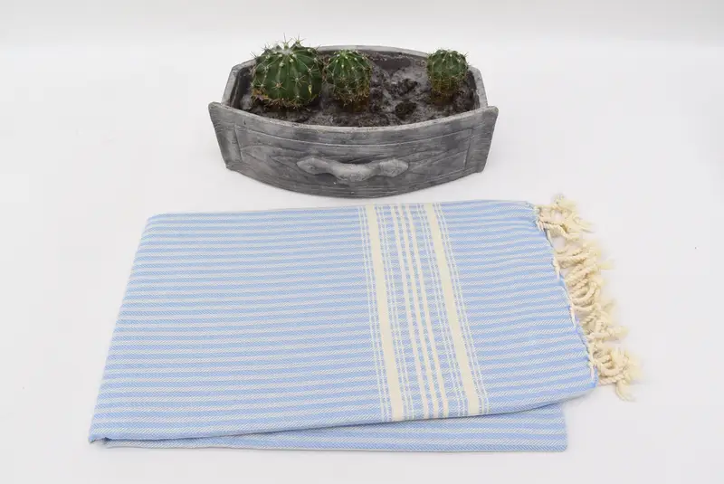 Thin and lightweight Turkish peshtemal, 68x38 Linen Striped Towel, Personalized Gift, Absorbent towel, Bachelor Party Favors, Handmade Gift - 4