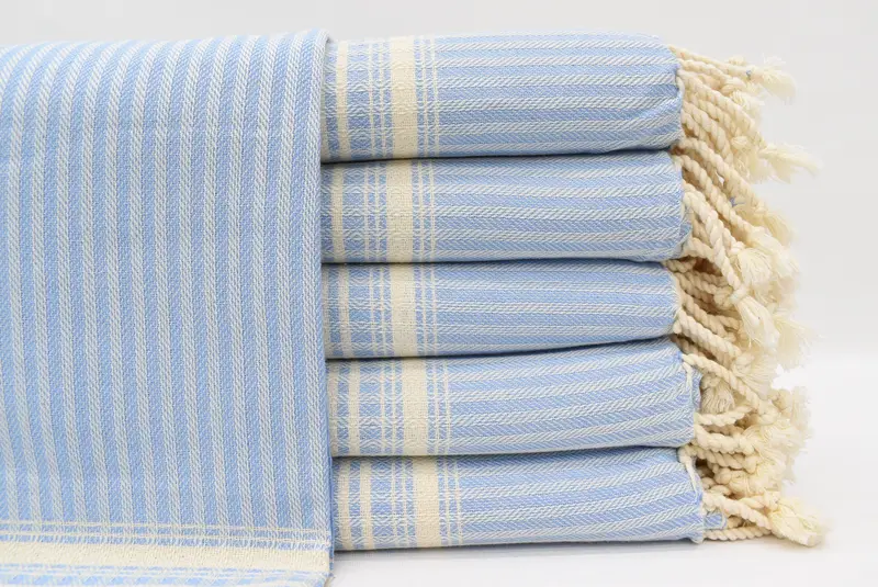 Thin and lightweight Turkish peshtemal, 68x38 Linen Striped Towel, Personalized Gift, Absorbent towel, Bachelor Party Favors, Handmade Gift - 1
