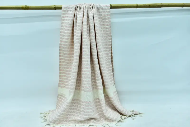 Home Decor Towel, 70x40 Cotton Striped Towel, Soft towel, Beach Theme Wedding Gift, Peshtemal Towel, Sand-free towel, Quick-dry peshtemal - 8