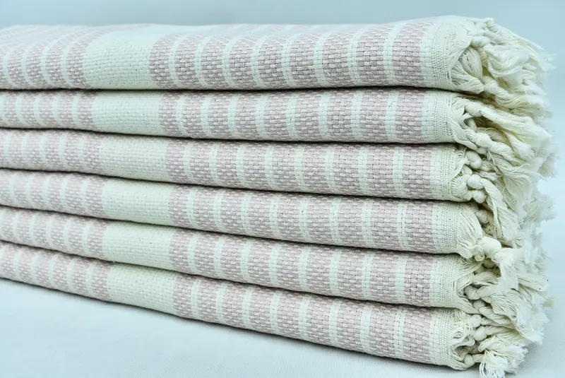 Home Decor Towel, 70x40 Cotton Striped Towel, Soft towel, Beach Theme Wedding Gift, Peshtemal Towel, Sand-free towel, Quick-dry peshtemal - 3