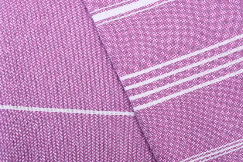 Sand-resistant towel, Absorbent towel, Handwoven organic Turkish towel for spa, Bridal Shower Favor, Bridesmaid Gifts, 70x40 Cotton Striped Towel - 5