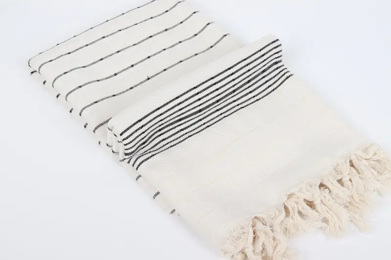 Geschenk für sie, Hochzeitstag Geschenk für Braut, Schnellrockenhandtuch, 70x40 Baumwollstreifentuch, Friends Beach Handtuch, Mädchenwochenende, Brautjungferngeschenke - 6