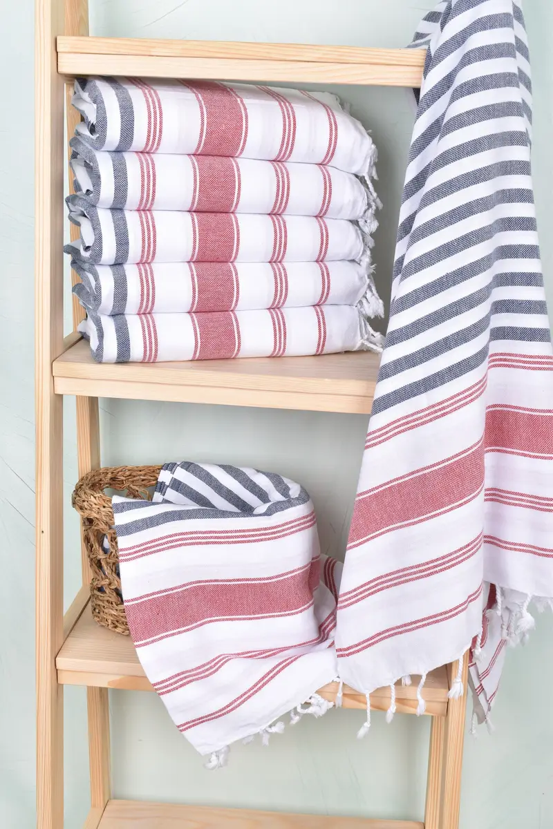 Custom Gift, Best Beach Towel, 70x40 Cotton Striped Towel, Memorial Gift, Spa Towel, Gift For Him, Soft organic Turkish peshtemal for luxury spa use - 3