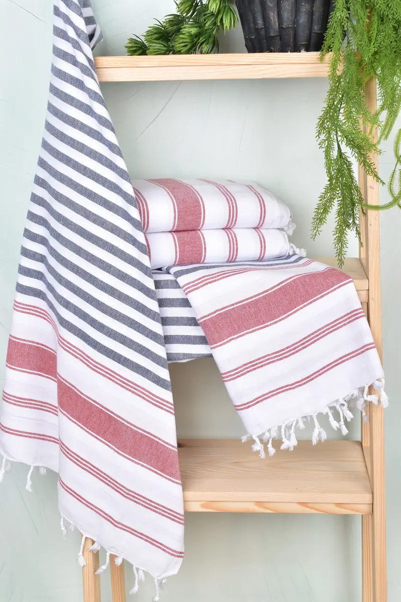 Custom Gift, Best Beach Towel, 70x40 Cotton Striped Towel, Memorial Gift, Spa Towel, Gift For Him, Soft organic Turkish peshtemal for luxury spa use - 6