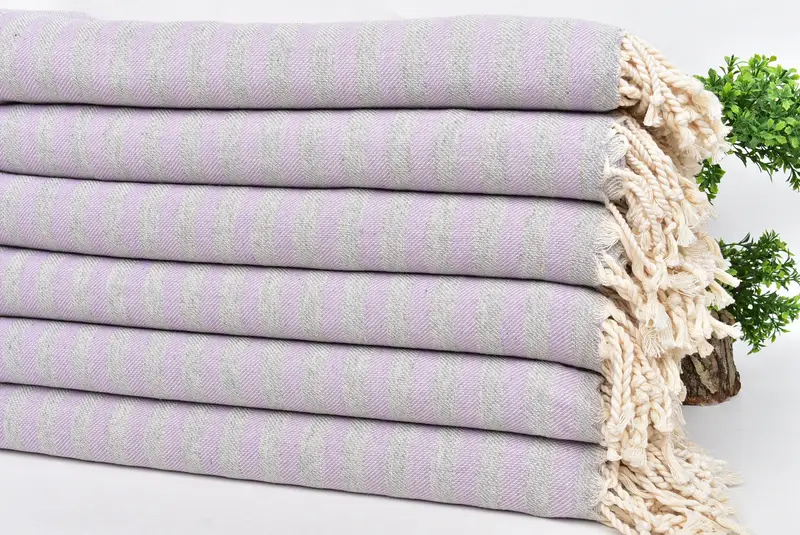 Housewarming Gift, Turkish bath towel, Personalized Towel, 70x36 Cotton Striped Towel, Guest Towel, Baby Boy Gift, Personalized Turkish Towel - 3