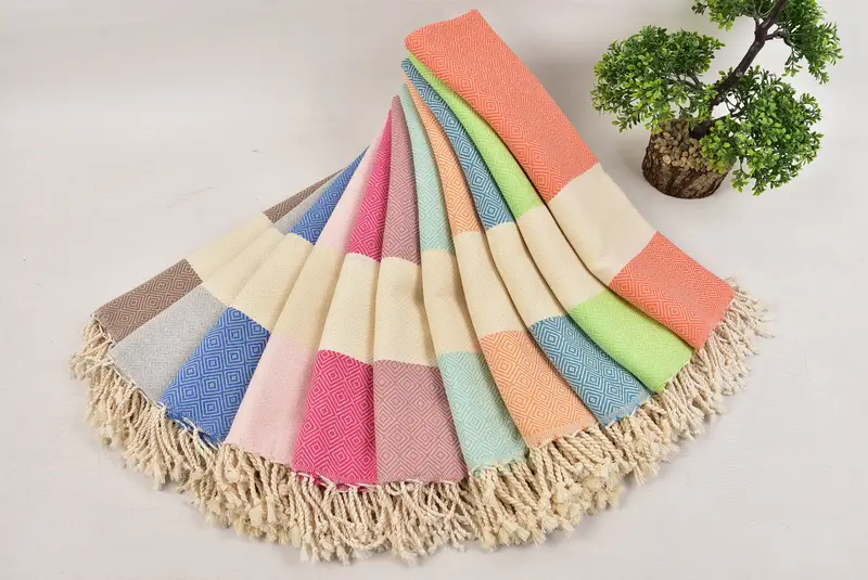 Anne için hediye, monogram mutfak havlu, Türk çay havlu, onun için hediye, düğün hediye mutfak havlu, 40x20 pamuklu elmas havlu, küçük banyo havlu - 4