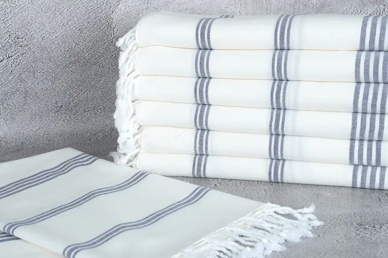Embroidery Towel, Personalized Bridesmaid Gift, Turkish Towel Beach, Custom Towel, 70x40 Cotton Striped Towel, Bridesmaid Gifts Personalized - 2