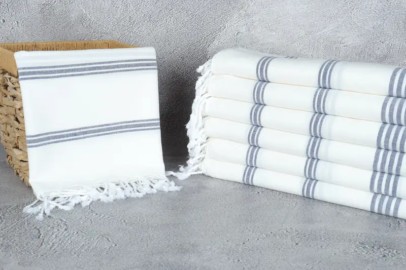 Embroidery Towel, Personalized Bridesmaid Gift, Turkish Towel Beach, Custom Towel, 70x40 Cotton Striped Towel, Bridesmaid Gifts Personalized - 3