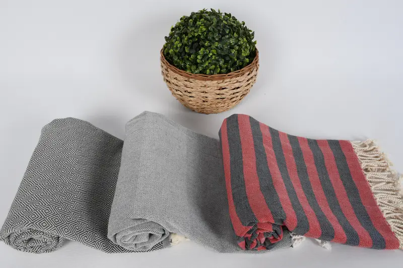 Organic Towel, Organic towel, Gift For Wedding Day, 70x40 Cotton Set of 8 Towel, Fouta towel, Gift For Her, Personalized Wedding Gift For Couple - 8