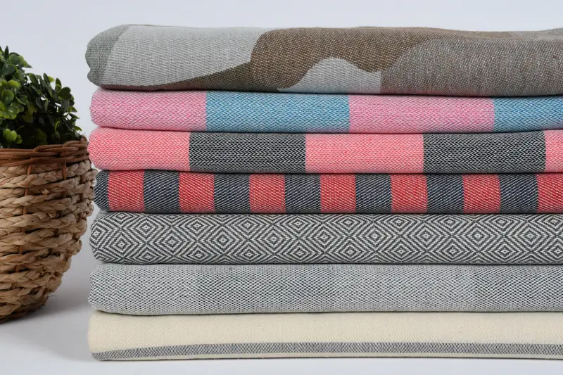 Organic Towel, Organic towel, Gift For Wedding Day, 70x40 Cotton Set of 8 Towel, Fouta towel, Gift For Her, Personalized Wedding Gift For Couple - 2