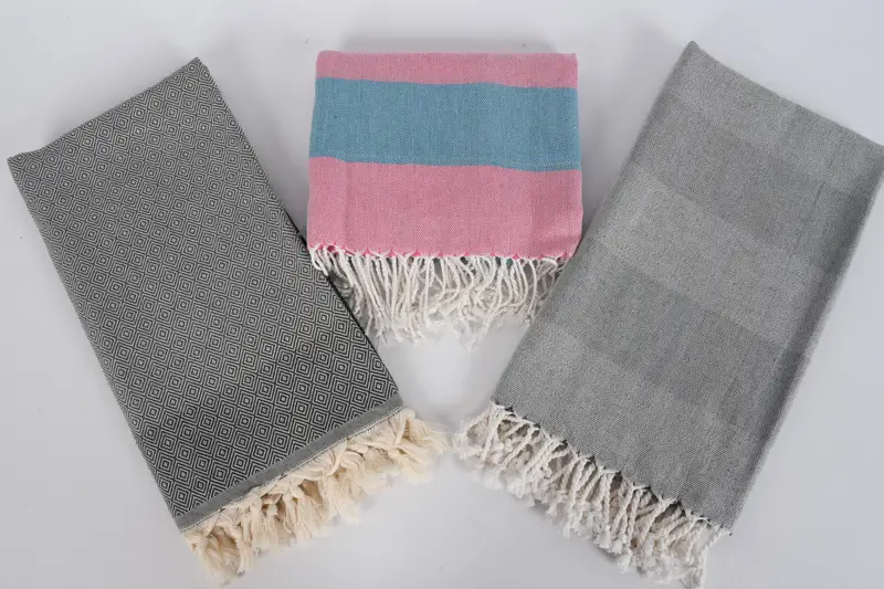 Organic Towel, Organic towel, Gift For Wedding Day, 70x40 Cotton Set of 8 Towel, Fouta towel, Gift For Her, Personalized Wedding Gift For Couple - 7