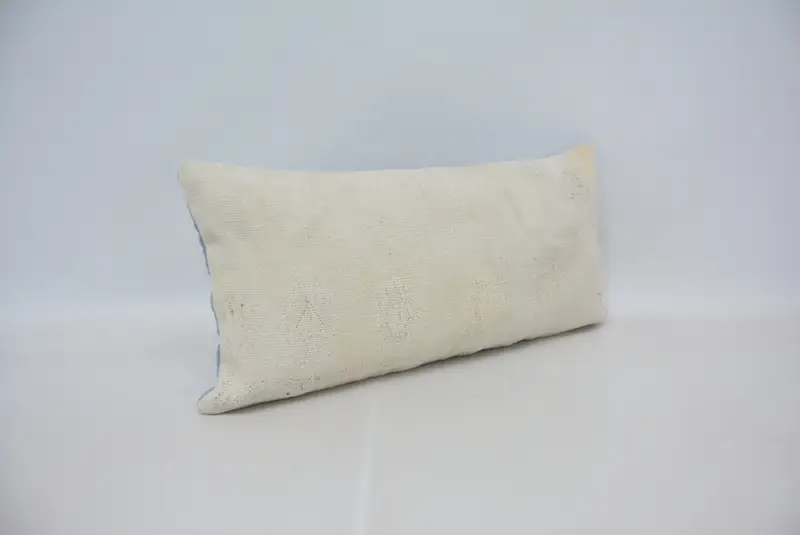 Shabby Chic Pillow Cover, Ethnic Cushion, Pillow Sham, Bed Cushion Case, Throw Kilim Pillow, Turkish Pillow, Boho Pillow, 12x24 Beige Pillow - 3