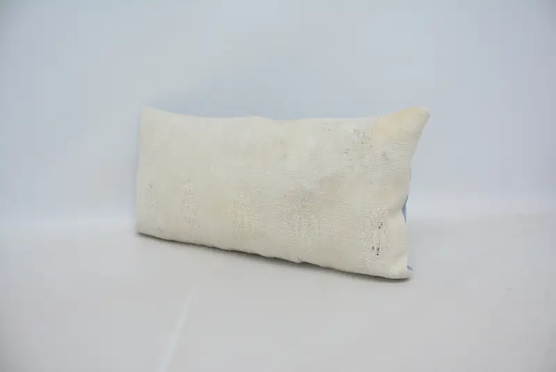 Shabby Chic Pillow Cover, Ethnic Cushion, Pillow Sham, Bed Cushion Case, Throw Kilim Pillow, Turkish Pillow, Boho Pillow, 12x24 Beige Pillow - 4