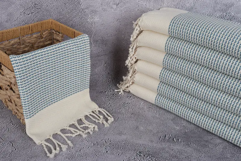 Wedding Gift, Decorative Towel, 40x20 Cotton Diamond Towel, Personalized Turkish Towel, Monogram Kitchen Towel, Organic Towel, Bathroom Towels - 3