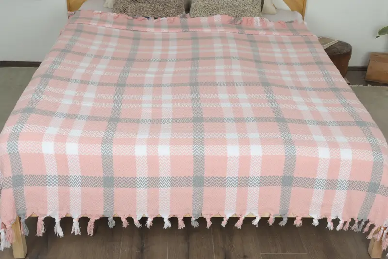 Bridesmaid Gifts Personalized, Monogram Blanket, 90x80 Cotton Striped Towel, Throw Blanket Couch, Extra Large Tablecloth, Personalized Blanket - 8