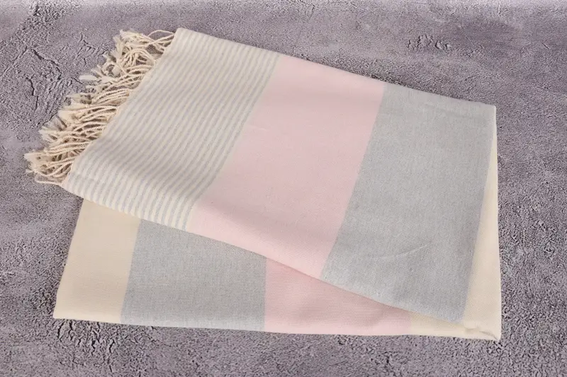 68x40 Cotton Striped Towel, Gifts For Him, Lightweight towel, Wedding Gift For Bride, Bachelorette Party Decorations, Organic Cotton Towel - 6