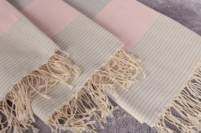 68x40 Cotton Striped Towel, Gifts For Him, Lightweight towel, Wedding Gift For Bride, Bachelorette Party Decorations, Organic Cotton Towel - 5