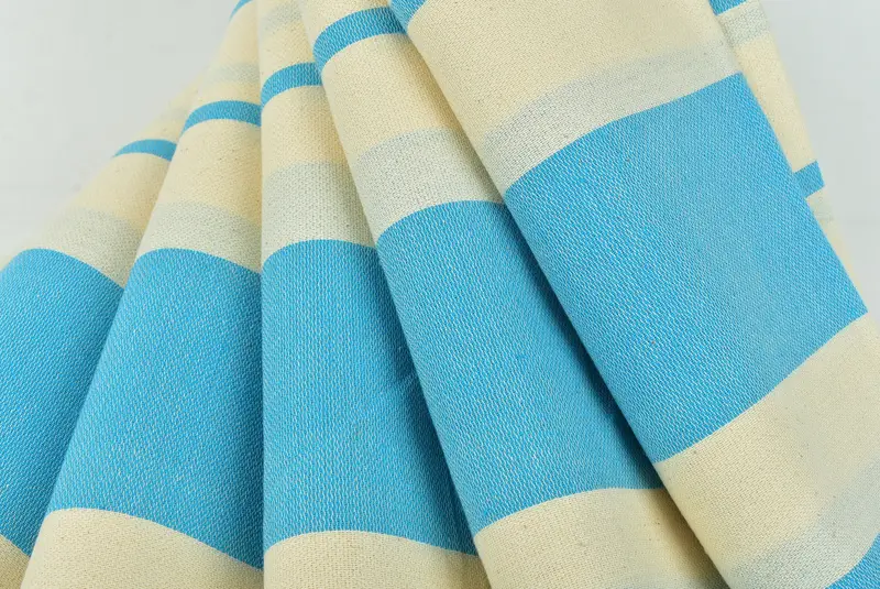 Custom Towel, Holiday Towel, Bridal Gifts, Wedding Gifts Towel, Handmade Gift, 70x40 Cotton Striped Towel, Sand-free peshtemal towel for the beach - 5