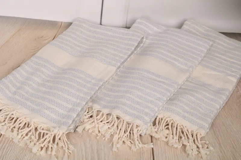Handwoven Turkish Towel, Fouta towel, Handmade Turkish hammam towel, Summer Gift, 70x40 Cotton Striped Towel, Custom Gifts, Best Friend Gift - 6