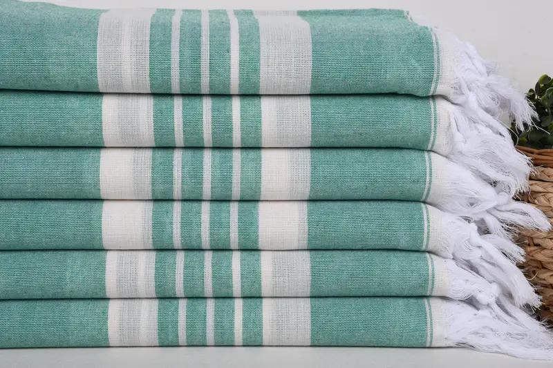 Absorbent towel, Organic towel, Best spa Turkish towel for luxury home decor, Bridal Shower Favors, 70x40 Cotton Striped Towel, Gift For Coworker - 2