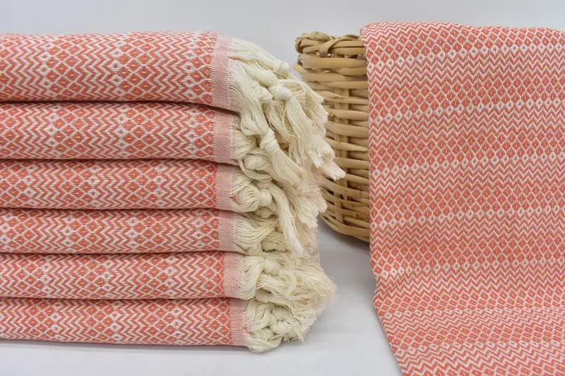 70x38 Cotton Diamond Towel, Summer Gift Ideas, Mother Of The Groom Gift, Cotton towel, Bridesmaid Gift Towel, Beach Towel Gift, Turkish Towel Bulk - 3