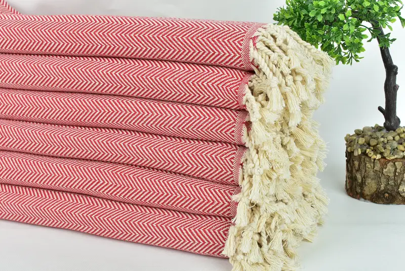 70x40 Cotton Herringbone Towel, Bachelorette Favors Beach, Gift For Best Friend, Luxury towel, Wedding Favors, Guest Towel, Personalized Beach Towel - 3