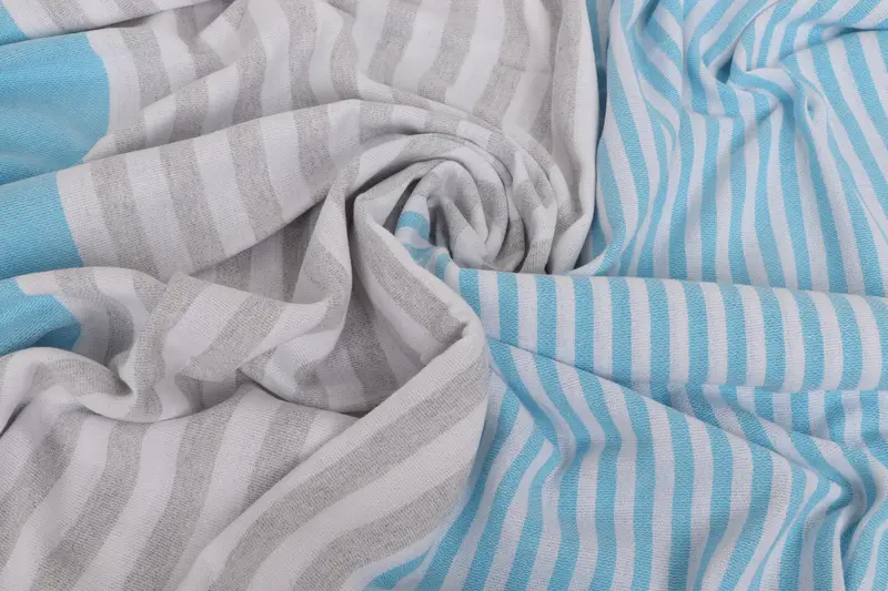 Handmade Turkish hammam towel, Bachelorette Gifts, Fouta towel, Monogram Turkish Towel, 70x40 Cotton Striped Towel, Best Wedding Gift, Grandma Gift - 7