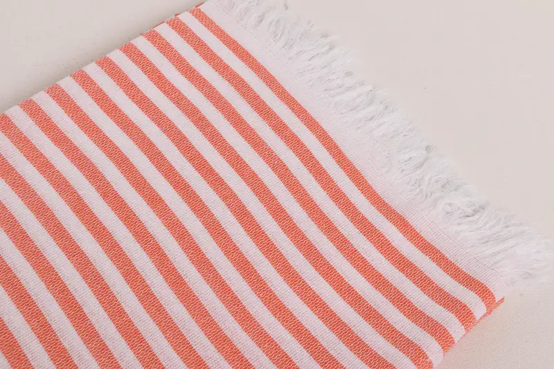 Handmade Turkish hammam towel, Bachelorette Gifts, Fouta towel, Monogram Turkish Towel, 70x40 Cotton Striped Towel, Best Wedding Gift, Grandma Gift - 6