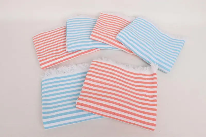 Handmade Turkish hammam towel, Bachelorette Gifts, Fouta towel, Monogram Turkish Towel, 70x40 Cotton Striped Towel, Best Wedding Gift, Grandma Gift - 3