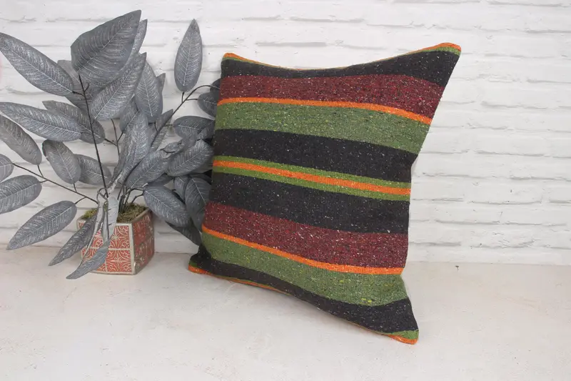 Interior Designer Pillow, Gift Pillow, Pillow, Indoor Pillow Cover, Vintage Kilim Throw Pillow, Garden Cushion Case, 20x20 Red Pillow Case - 4