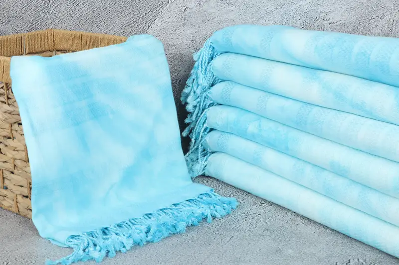 Turkish towel, Birthday Gift, 68x36 Cotton Tie Dye Towel, Unique Turkish towel with custom embroidery USA, Personalized Gifts, Custom Beach Towel - 6