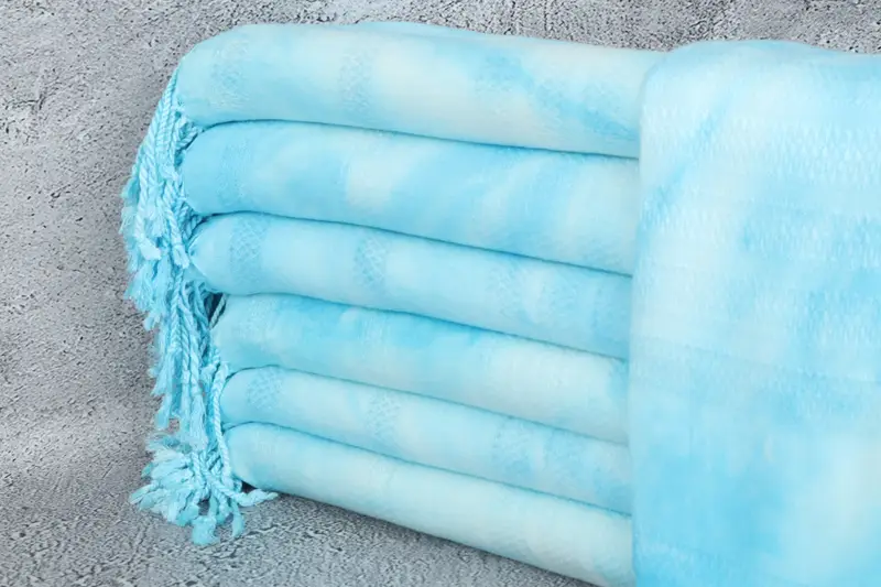 Turkish towel, Birthday Gift, 68x36 Cotton Tie Dye Towel, Unique Turkish towel with custom embroidery USA, Personalized Gifts, Custom Beach Towel - 1