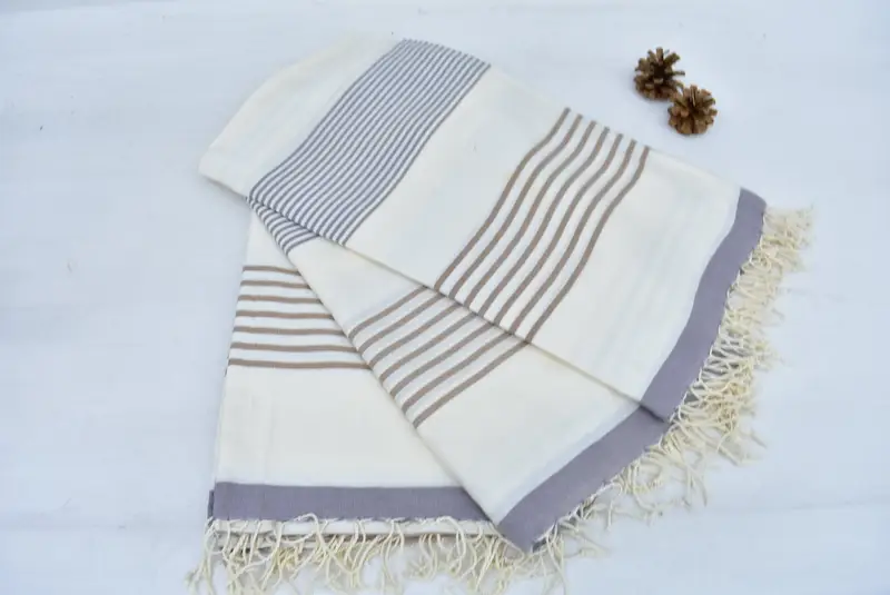 Hammam towel, Custom Towel Beach, Gift For Bride, Authentic Turkish hammam peshtemal, 70x40 Cotton Striped Towel, Beach towel, Sand-resistant towel - 5