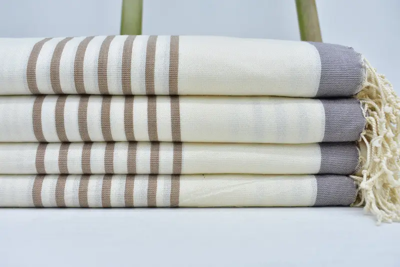 Hammam towel, Custom Towel Beach, Gift For Bride, Authentic Turkish hammam peshtemal, 70x40 Cotton Striped Towel, Beach towel, Sand-resistant towel - 1