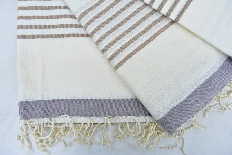 Hammam towel, Custom Towel Beach, Gift For Bride, Authentic Turkish hammam peshtemal, 70x40 Cotton Striped Towel, Beach towel, Sand-resistant towel - 6