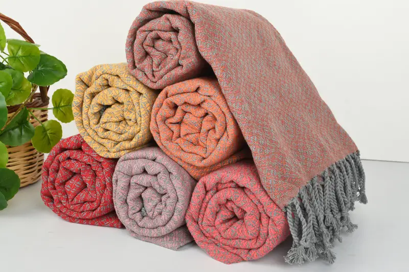 70x40 Cotton Geometric Towel, Miami Bachelorette Party Favors, Wedding Favors, Valentines Day Gift For Him, Hammam towel, Custom Wedding Gift - 5