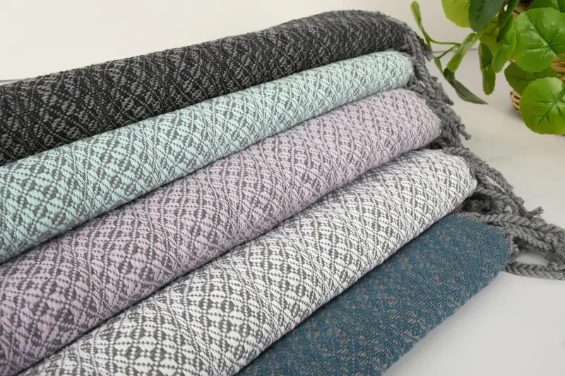 70x40 Cotton Geometric Towel, Miami Bachelorette Party Favors, Wedding Favors, Valentines Day Gift For Him, Hammam towel, Custom Wedding Gift - 3