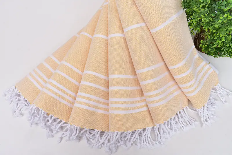 38x18 Cotton Striped Towel, Personalized Hand Towel, Monogram Kitchen Towel, Christmas Hand Towel, Bachelorette Towel, Turkish Towel Hand Towel - 4