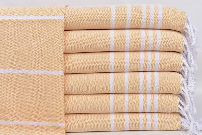 38x18 Cotton Striped Towel, Personalized Hand Towel, Monogram Kitchen Towel, Christmas Hand Towel, Bachelorette Towel, Turkish Towel Hand Towel - 1